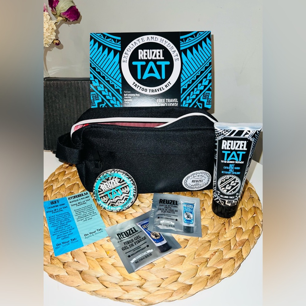 Reuzel Holland TAT Exfoliate & Hydrate Tattoo Care Kit - NEW Sealed